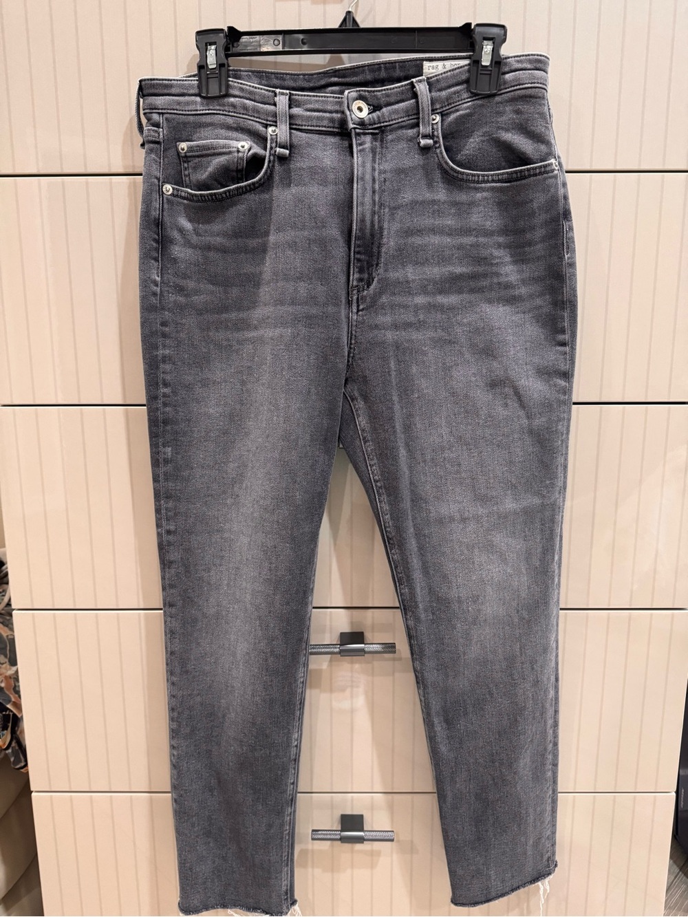 Rag&Bone Grey Slim high waisted Jeans